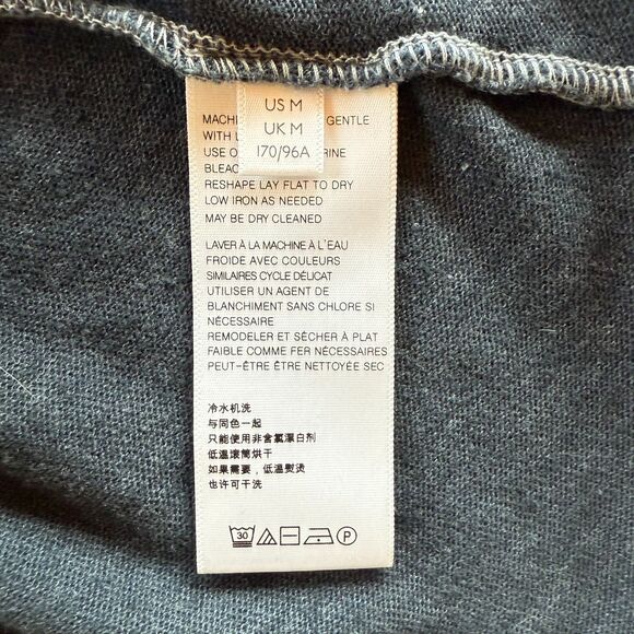 NWOT We the Free Psychedelic Mock Neck Tie Dye Long Sleeve Top in Black Gray M - Picture 13 of 15